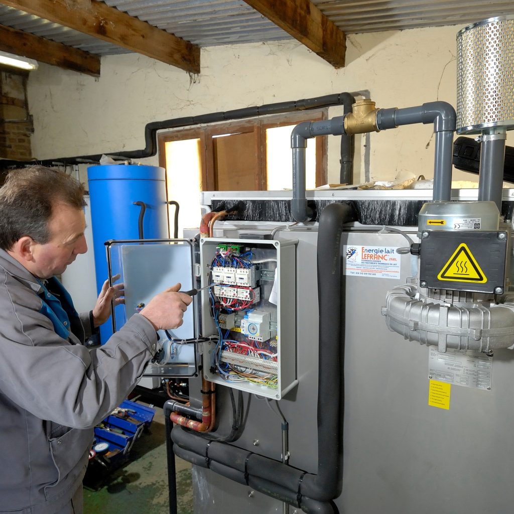 Normandy,,France,,March,2013.,Installation,Of,A,Air,Cooler,,Refrigeration